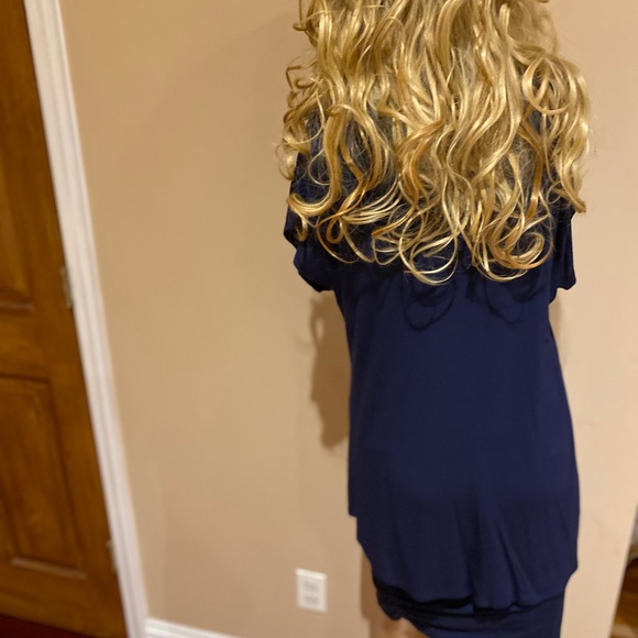 Laundry mid night Blue fitted dress - Picture 7 of 8